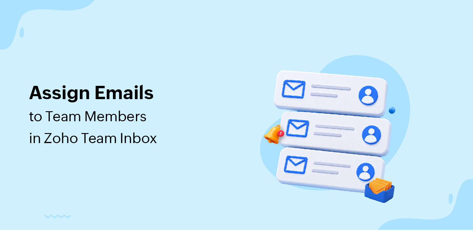 How to assign emails to team members in Zoho TeamInbox