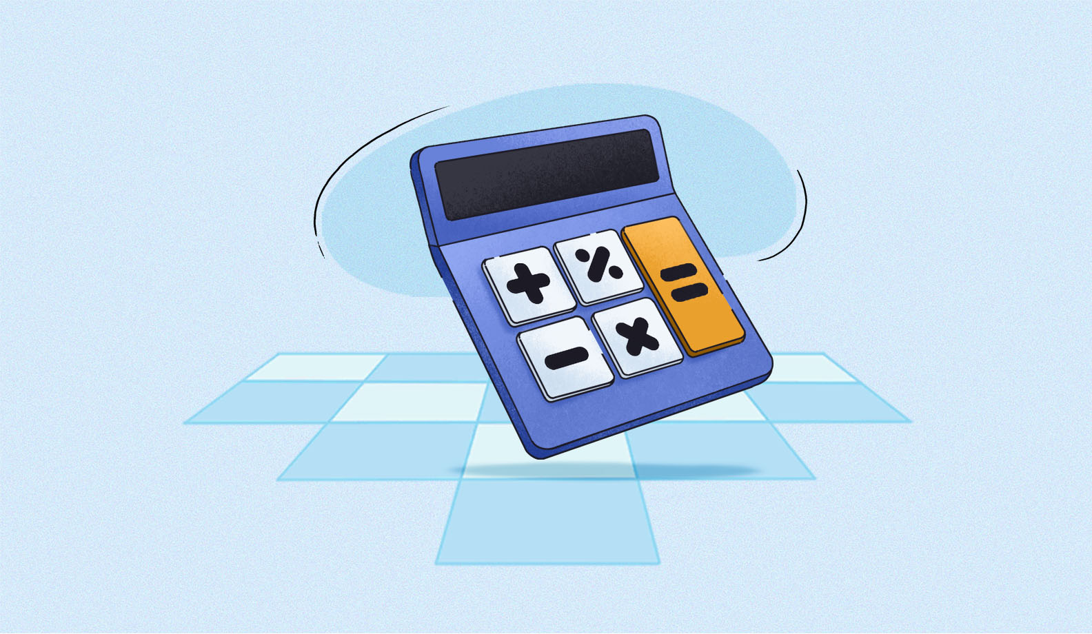 Illustration of a calculator.