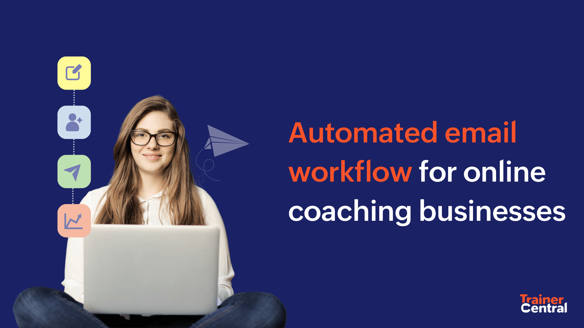 Automated email workflow for online coaching businesses