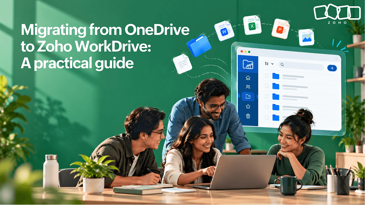 How to migrate from Microsoft OneDrive to Zoho WorkDrive