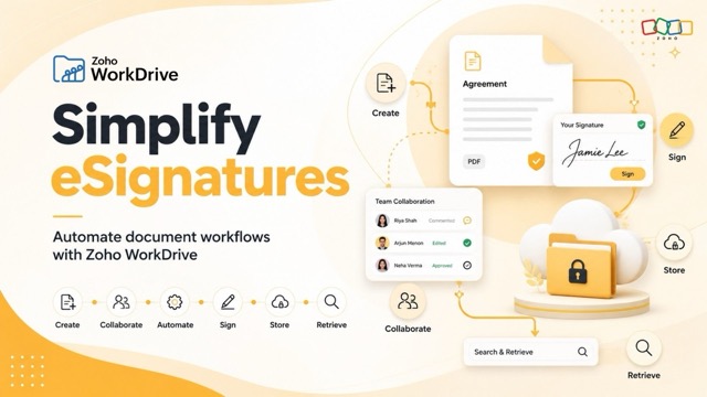 Simplify eSignatures: Automate document workflows with Zoho WorkDrive