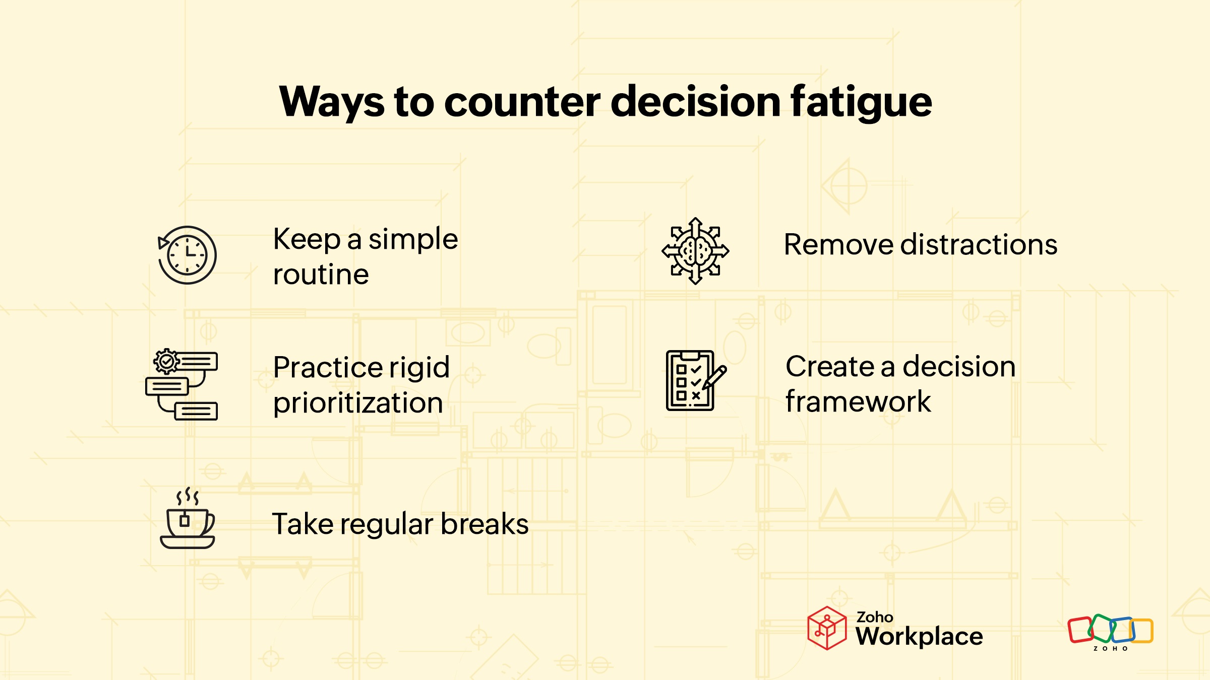 Ways to counter decision fatigue