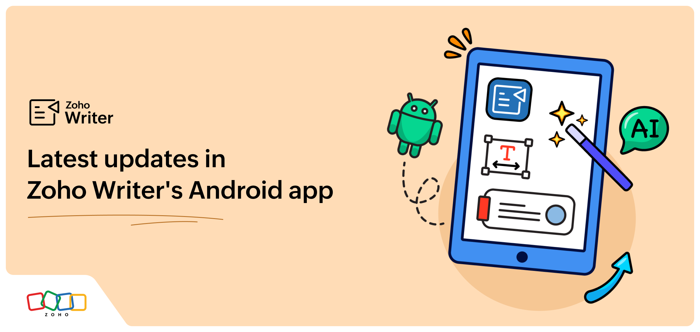 Zoho Writer's Android app gets a major update!