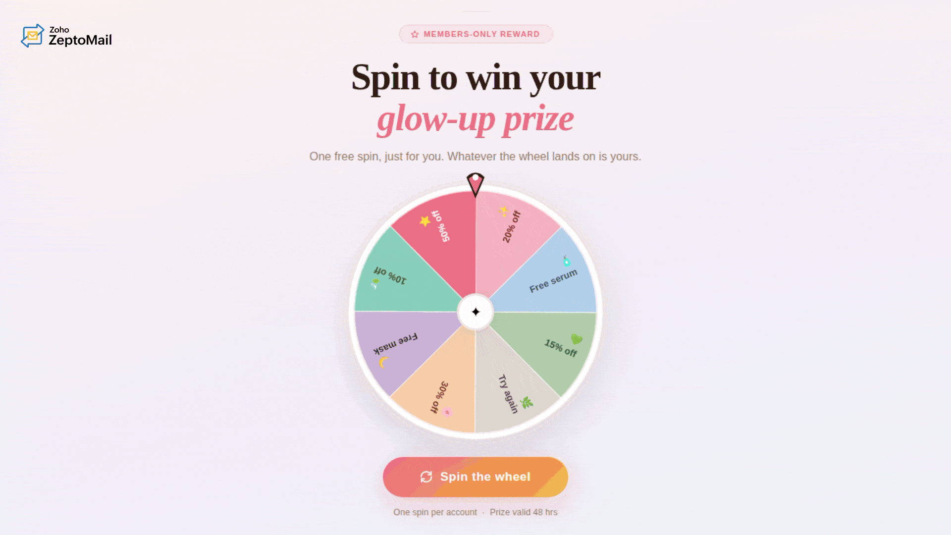 Gamified emails, interactive emails