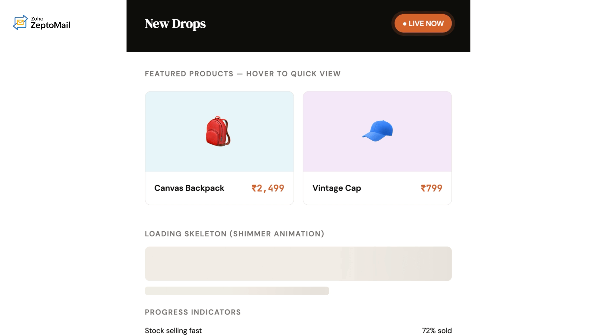 interactive emails, product recommendations