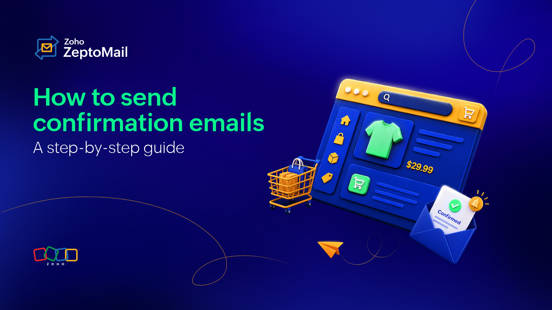 confirmation email, send confirmation email, zeptomail