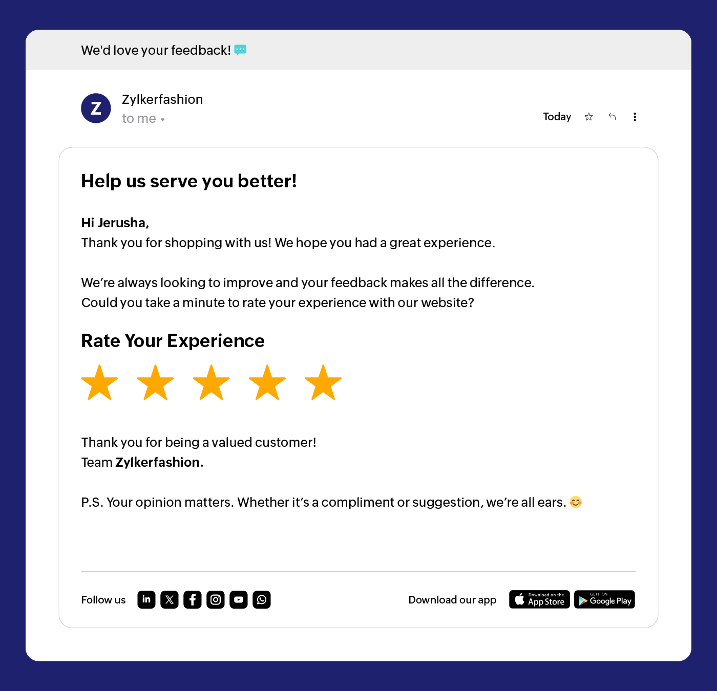 Star ratings