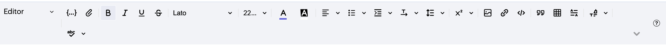 editor toolkit in zeptomail