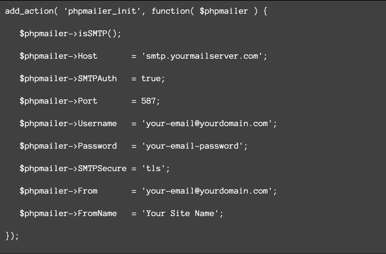 send emails without a plugin
